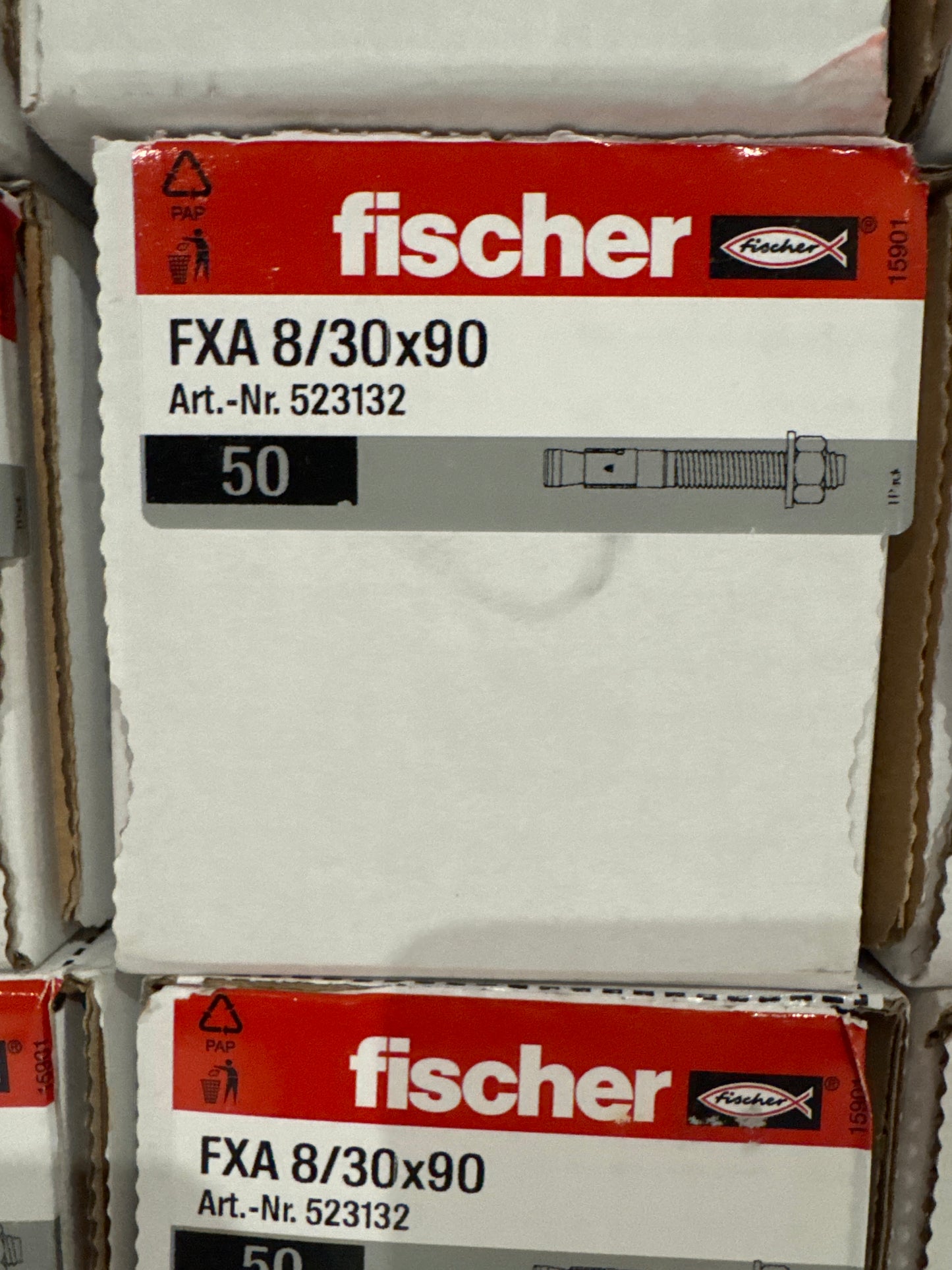 Fischer Schwerlastanker FAX 8/30x90 50 Stück