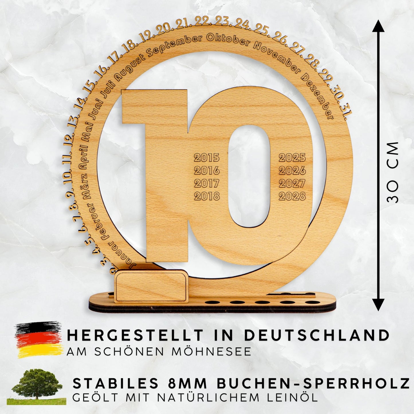Holzschild mit Ständer
