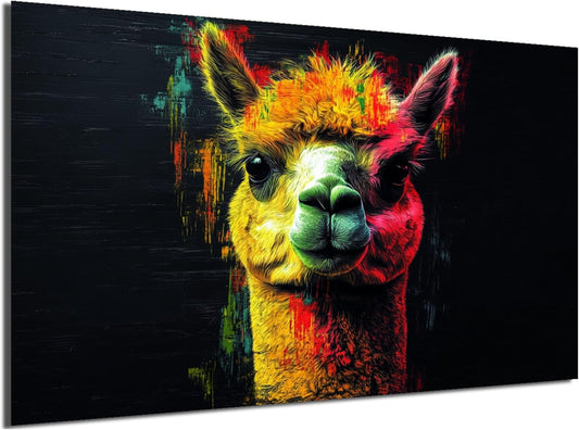 HDF Wandbild Tiere Dunkel