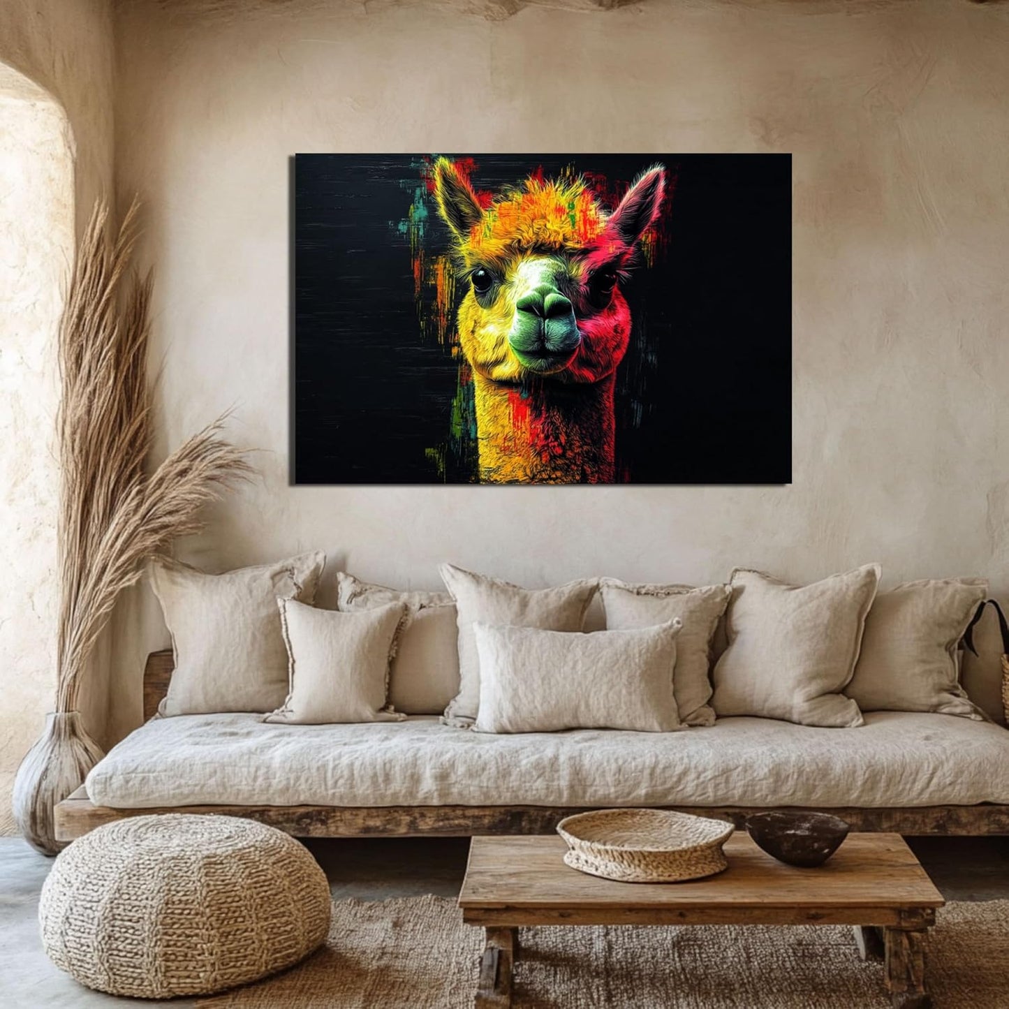 HDF Wandbild Tiere Dunkel