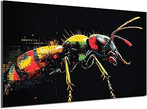 HDF Wandbild Tiere Dunkel