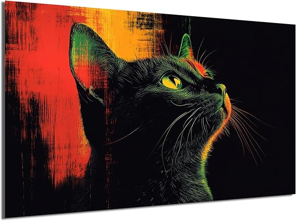 HDF Wandbild Tiere Dunkel