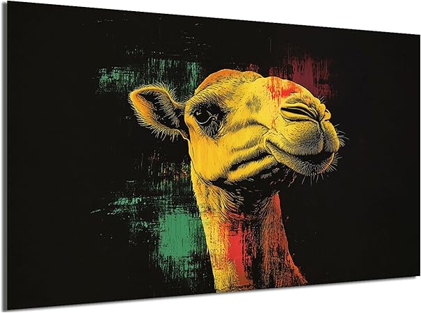 HDF Wandbild Tiere Dunkel