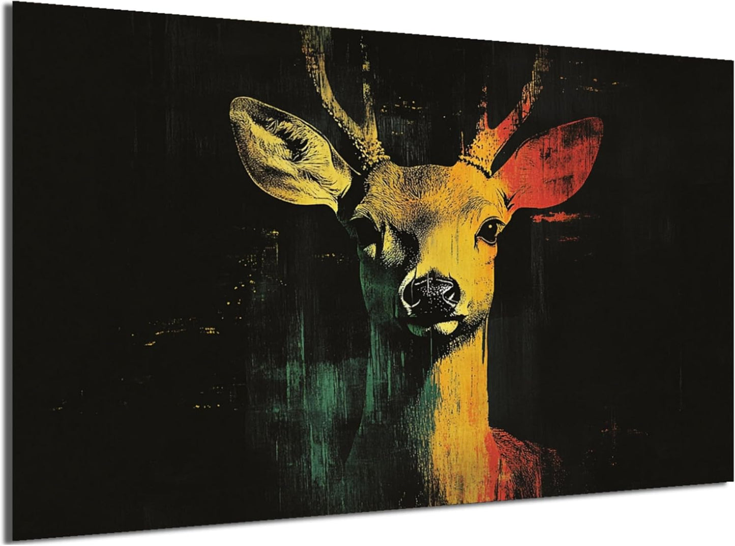 HDF Wandbild Tiere Dunkel
