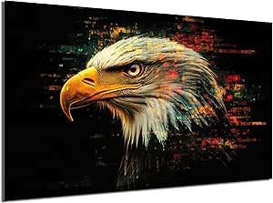 HDF Wandbild Tiere Dunkel