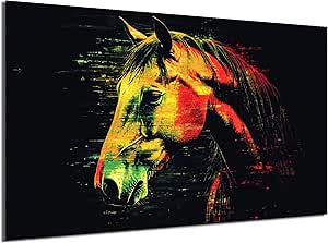 HDF Wandbild Tiere Dunkel