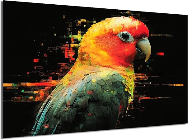 HDF Wandbild Tiere Dunkel