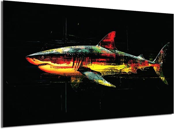 HDF Wandbild Tiere Dunkel