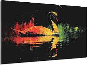 HDF Wandbild Tiere Dunkel