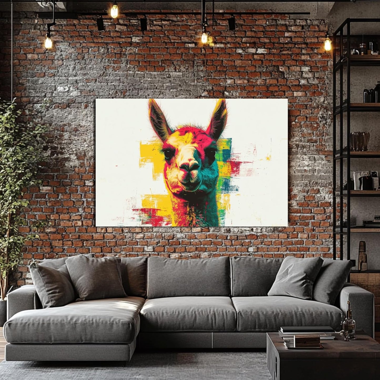 HDF Wandbild Tiere Hell