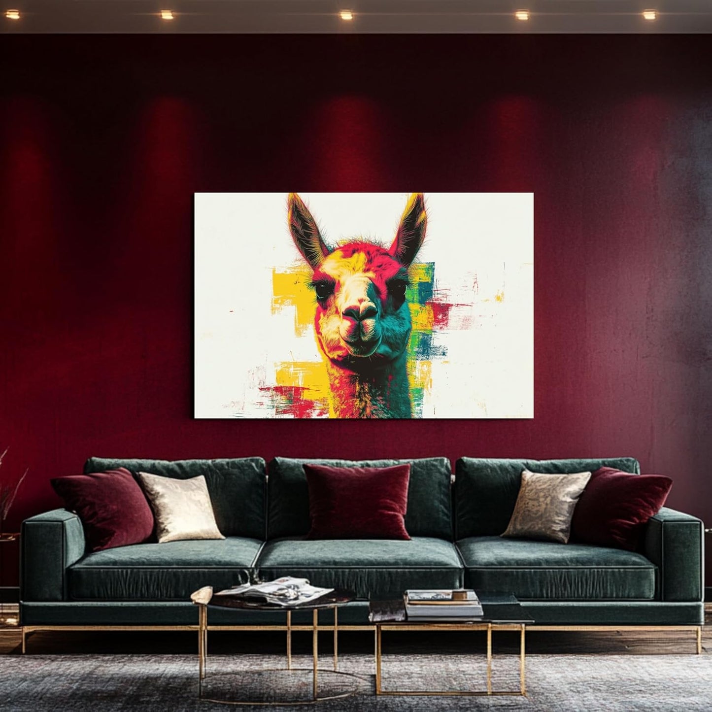 HDF Wandbild Tiere Hell