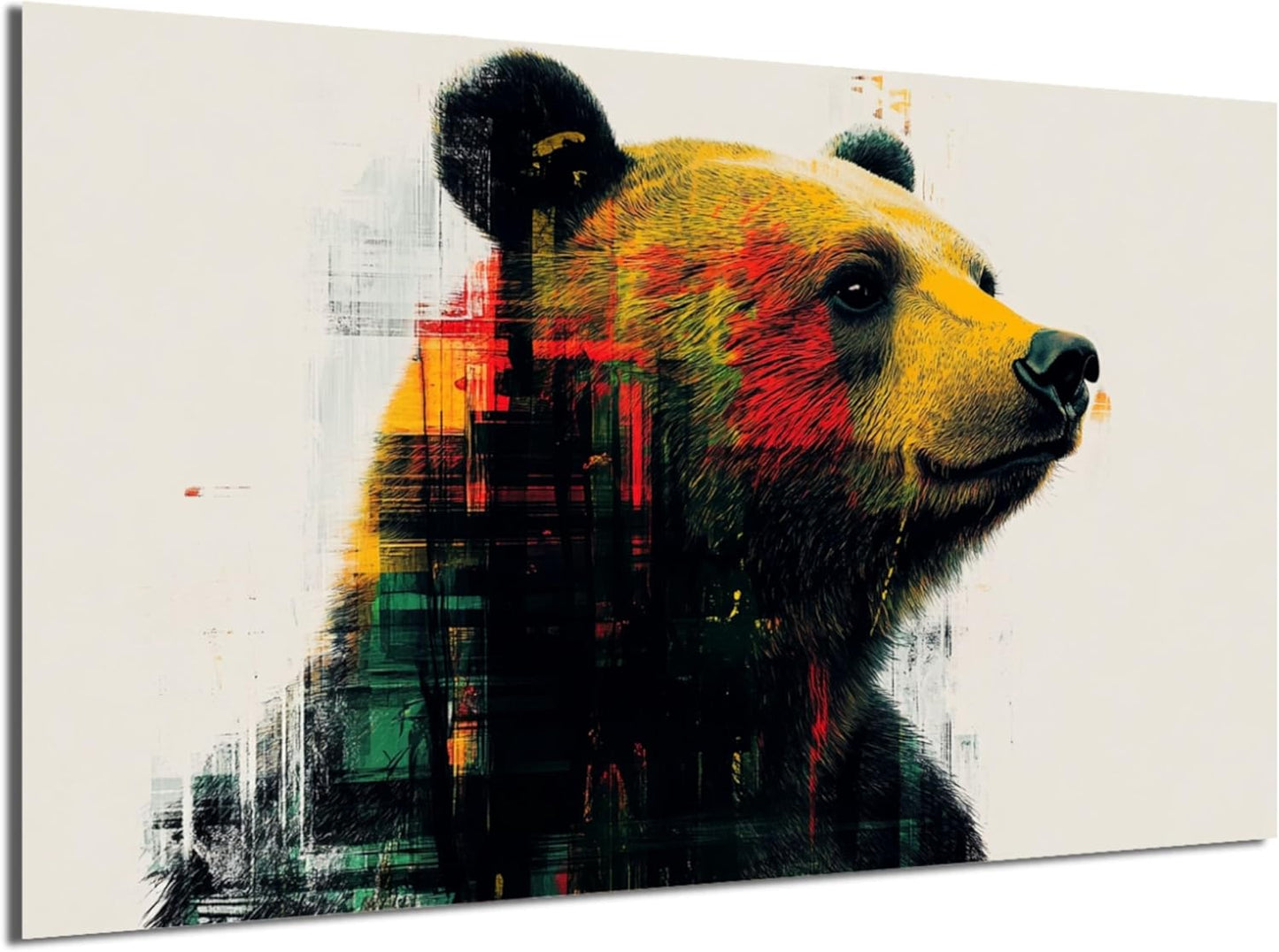 HDF Wandbild Tiere Hell