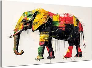 HDF Wandbild Tiere Hell