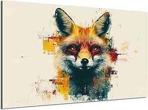 HDF Wandbild Tiere Hell