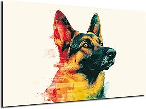 HDF Wandbild Tiere Hell