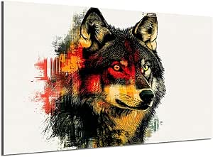 HDF Wandbild Tiere Hell