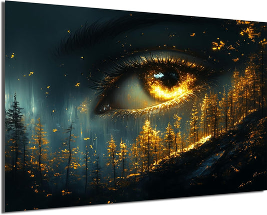 HDF Wandbild Gold Motive