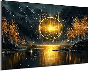 HDF Wandbild Gold Motive