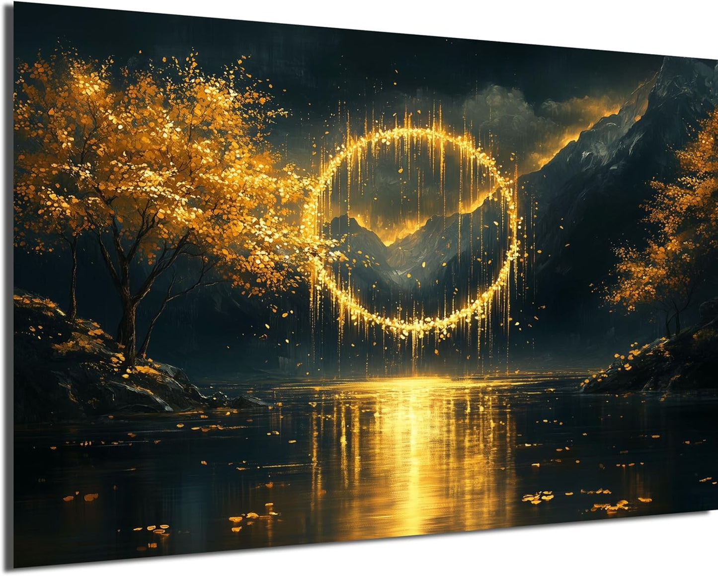 HDF Wandbild Gold Motive