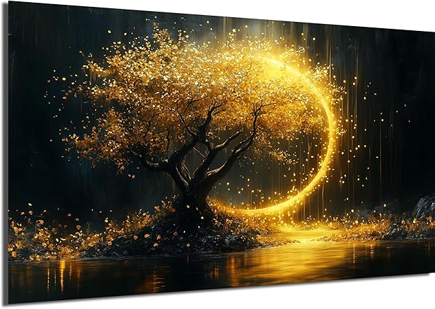 HDF Wandbild Gold Motive