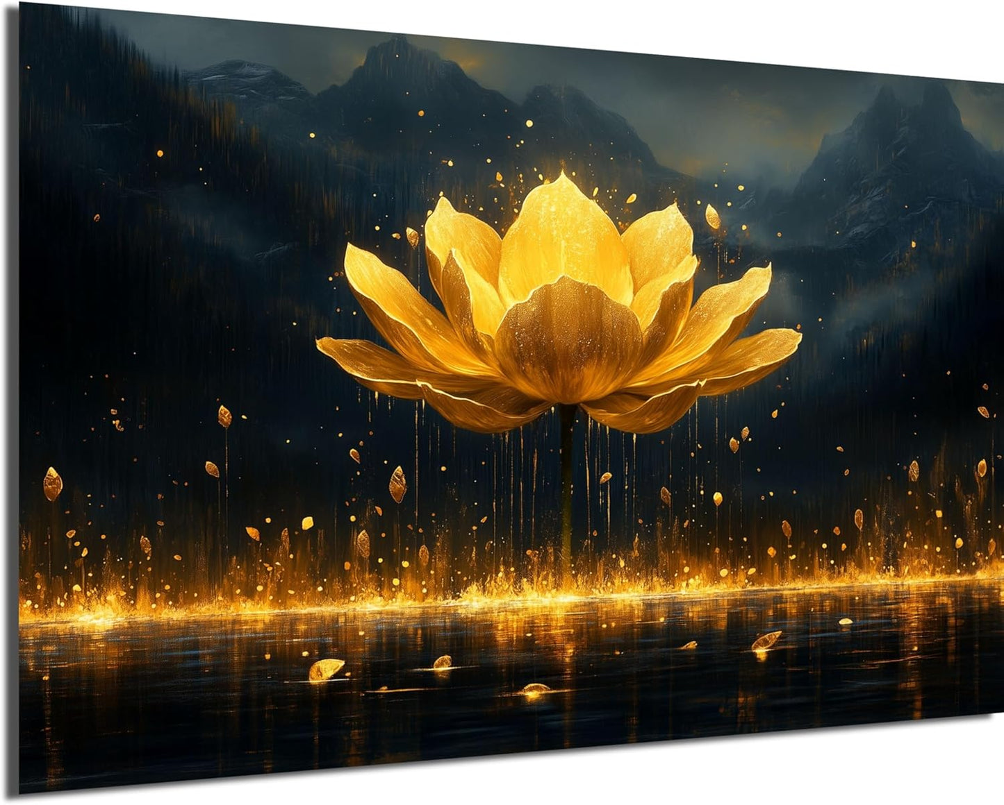 HDF Wandbild Gold Motive
