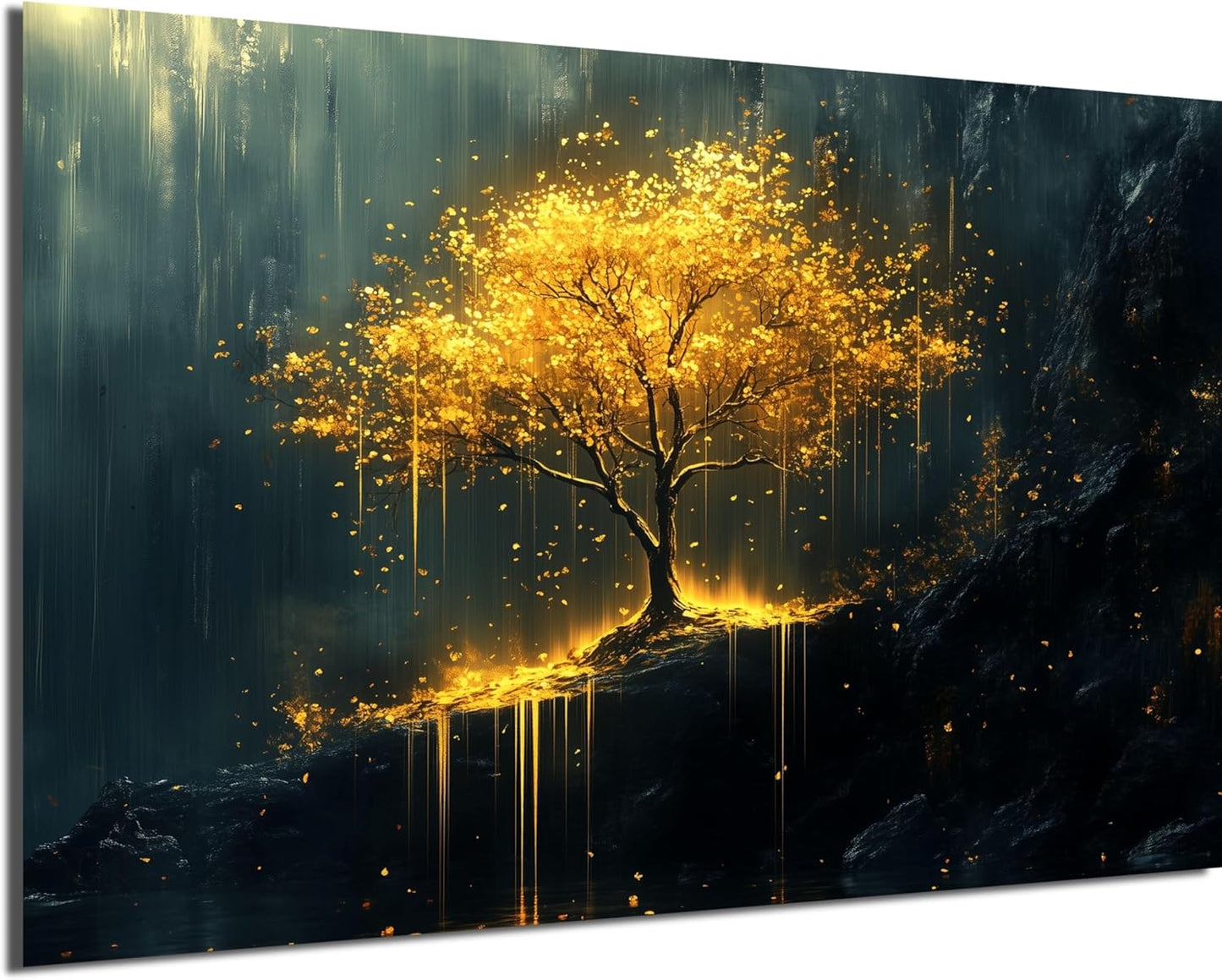 HDF Wandbild Gold Motive