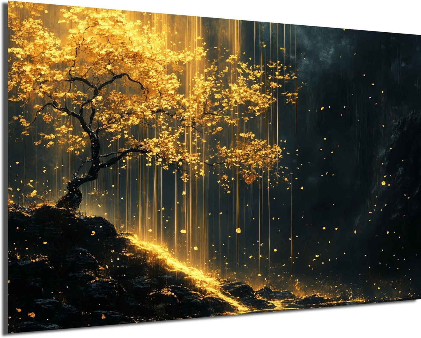 HDF Wandbild Gold Motive