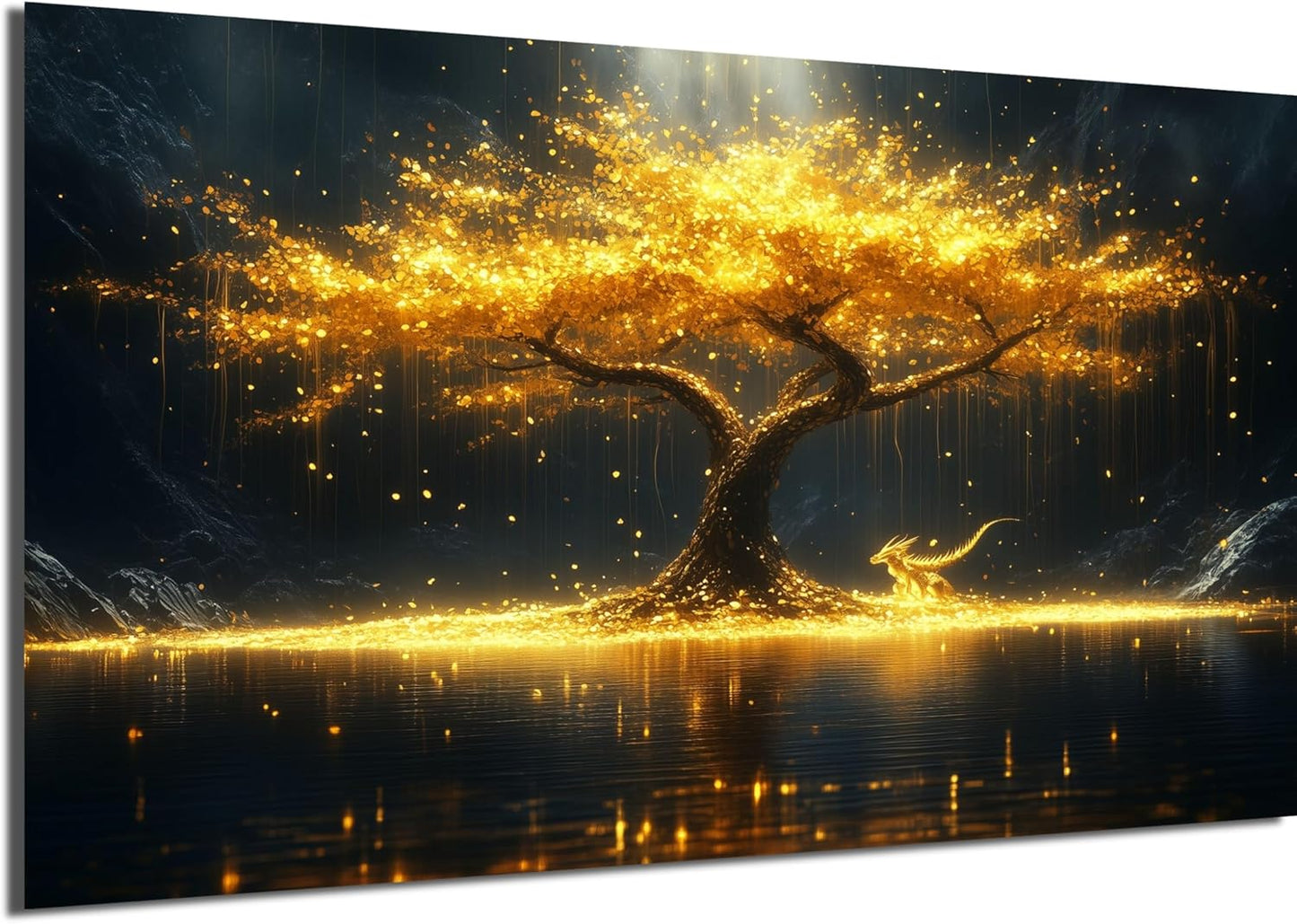 HDF Wandbild Gold Motive