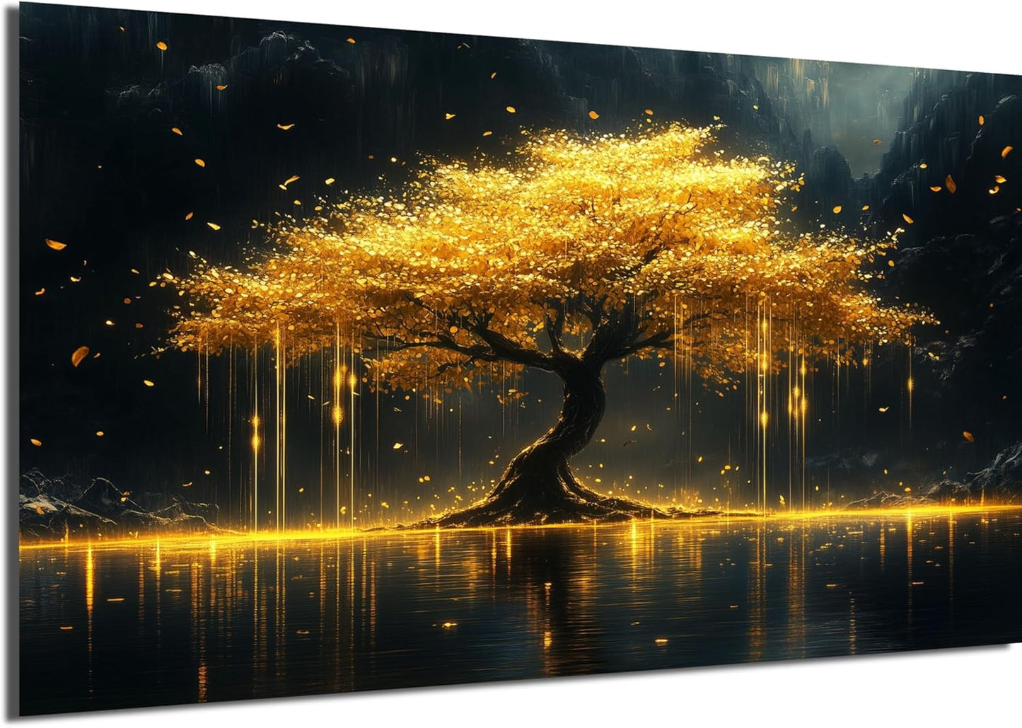 HDF Wandbild Gold Motive