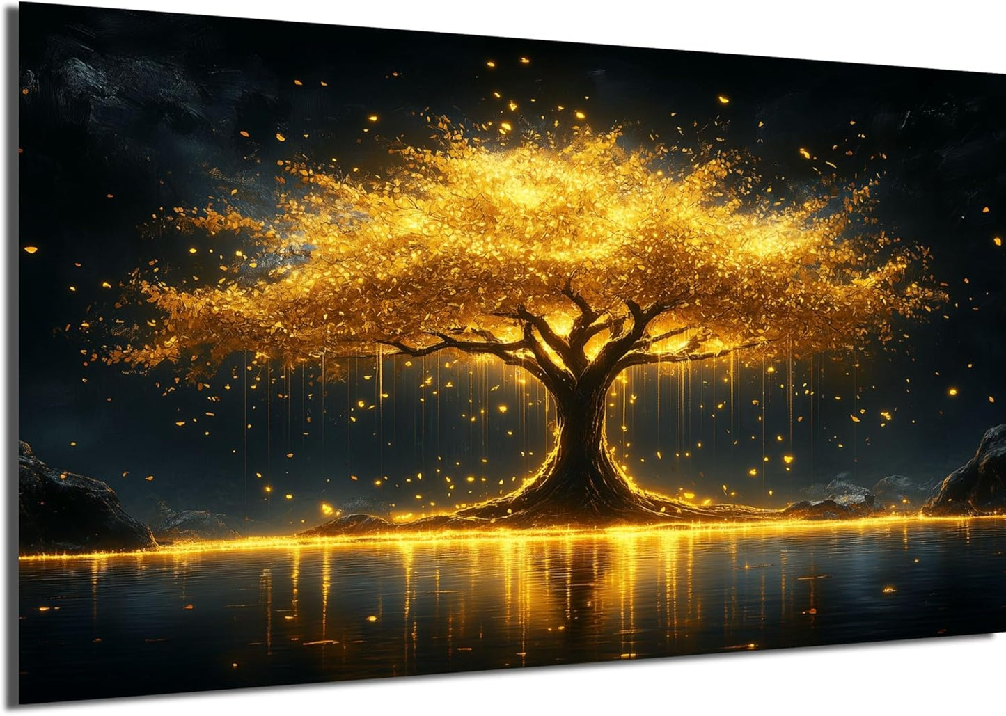 HDF Wandbild Gold Motive