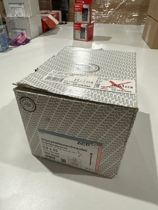 Gipsplattenschrauben 3,9x55
