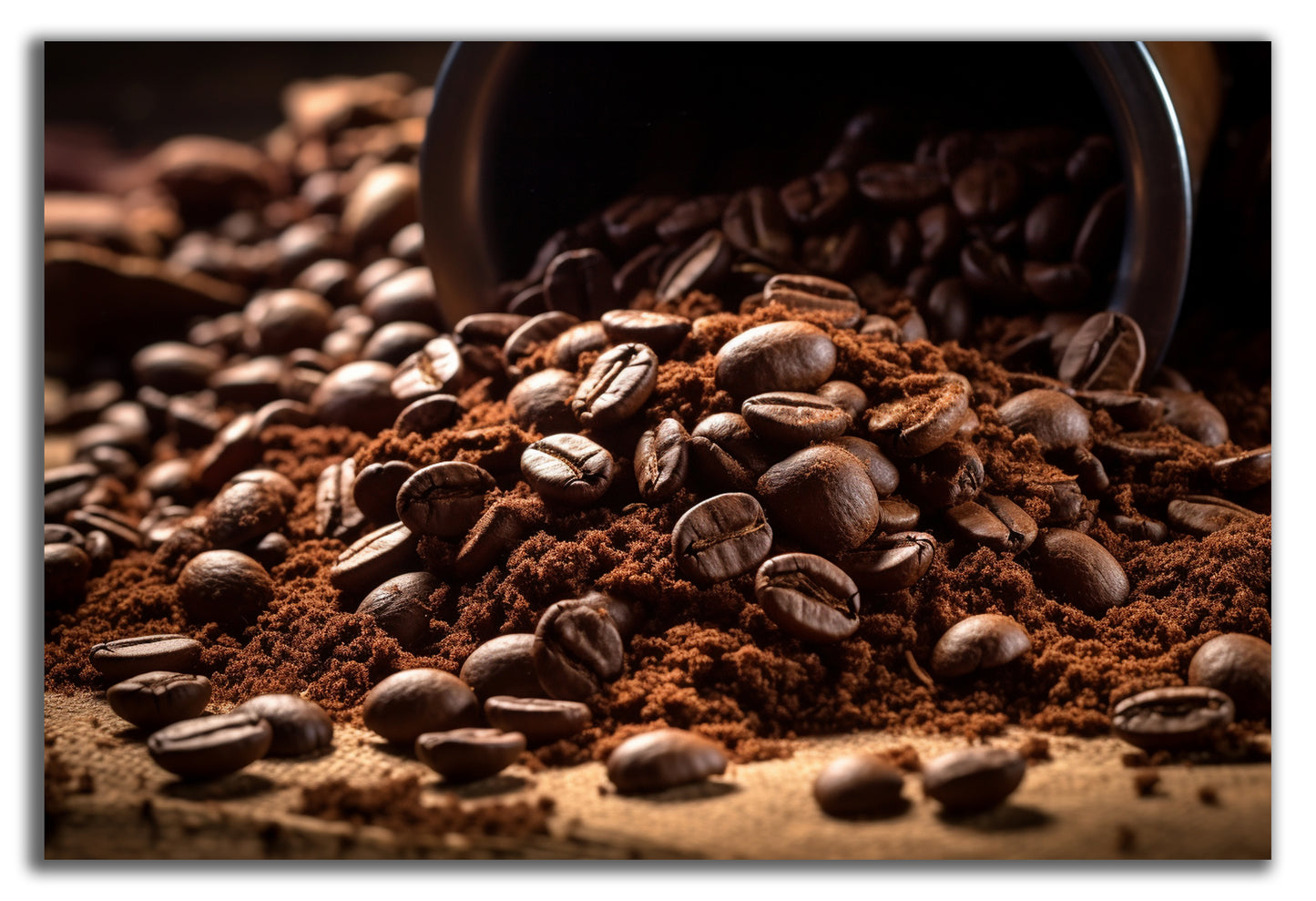 HDF Wandbild Kaffee