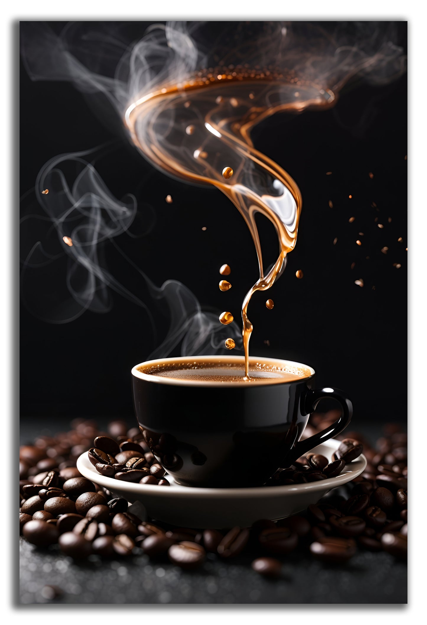 HDF Wandbild Kaffee
