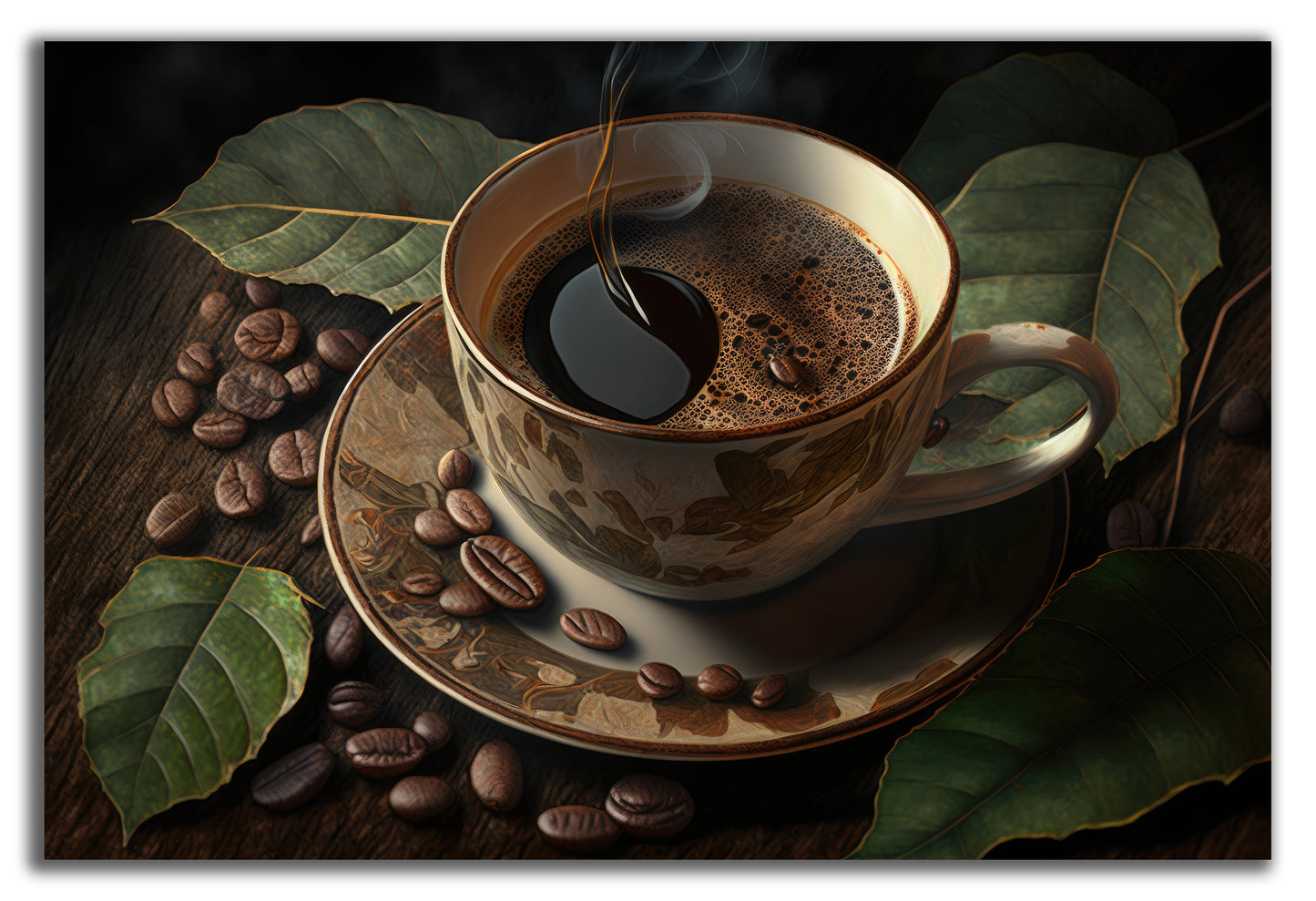 HDF Wandbild Kaffee
