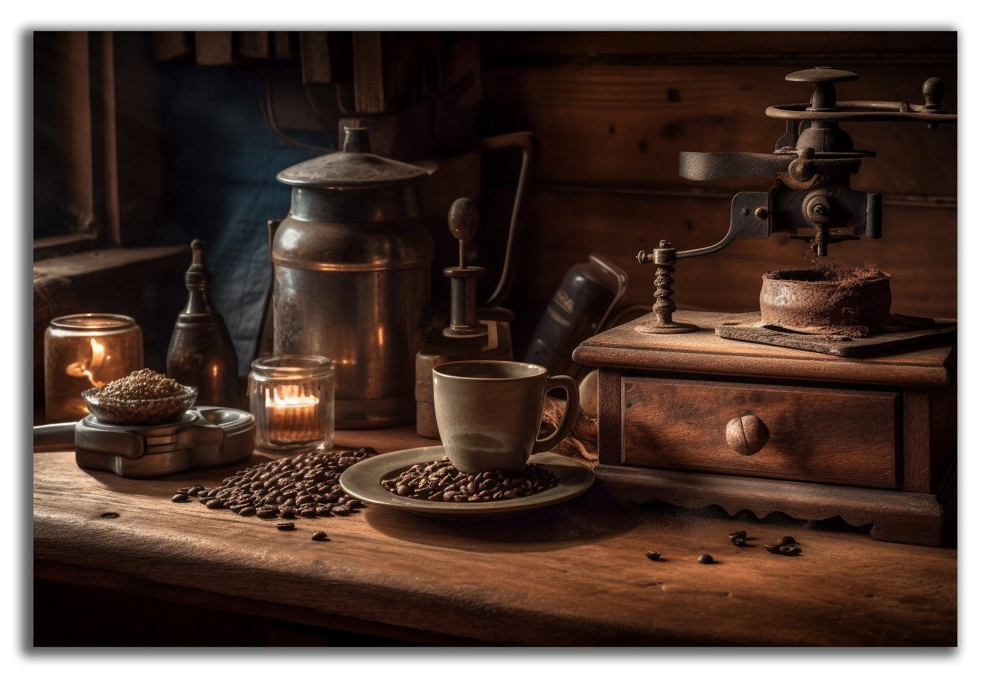 HDF Wandbild Kaffee