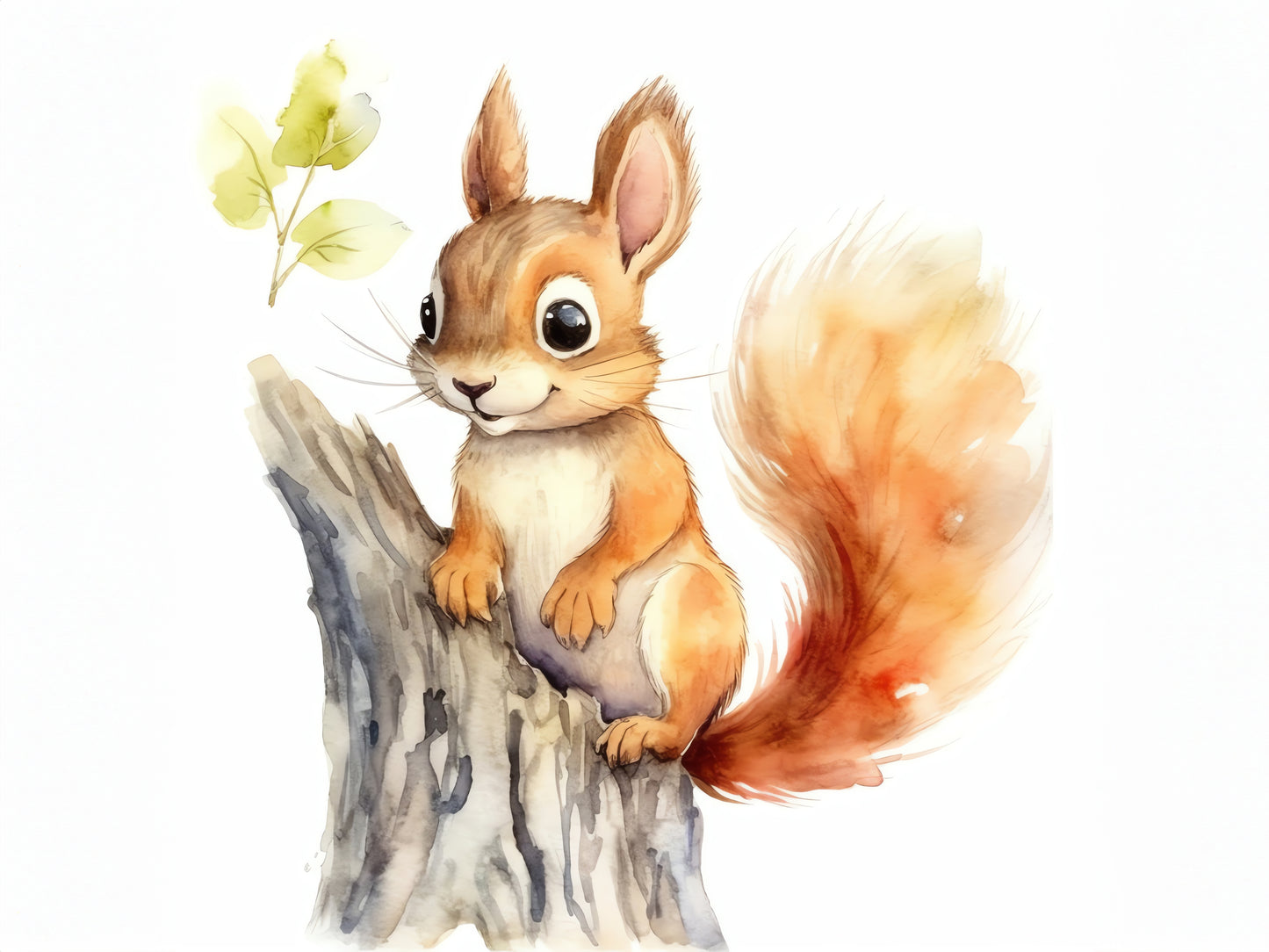 HDF Wandbild Eichhörnchen Kinderzimmer