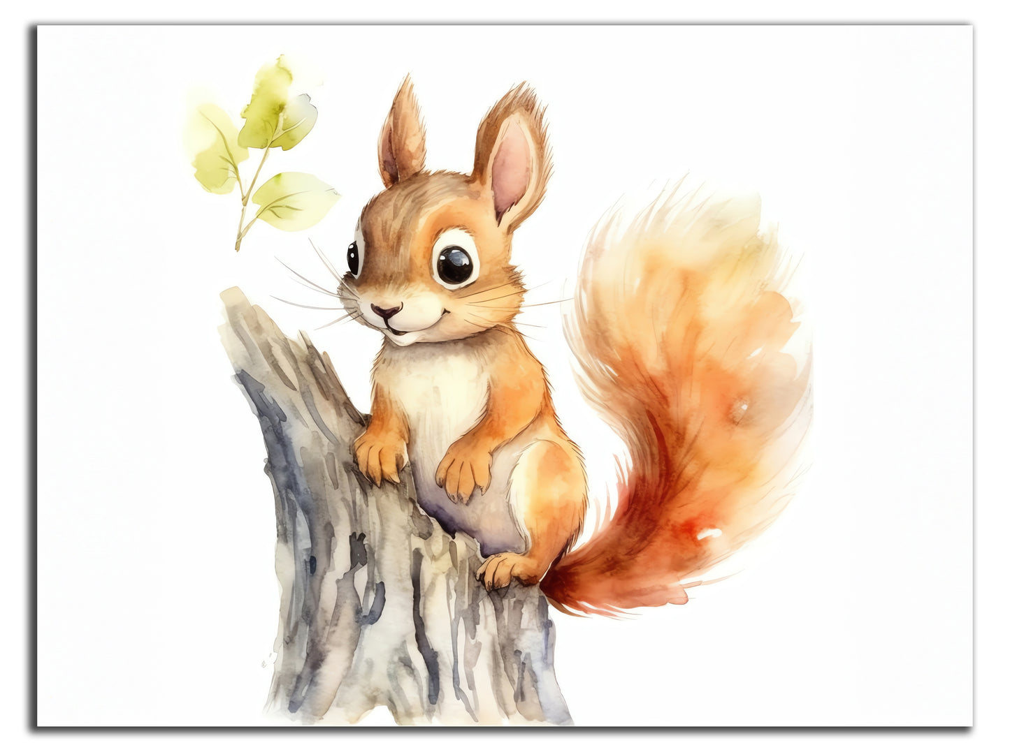HDF Wandbild Eichhörnchen Kinderzimmer