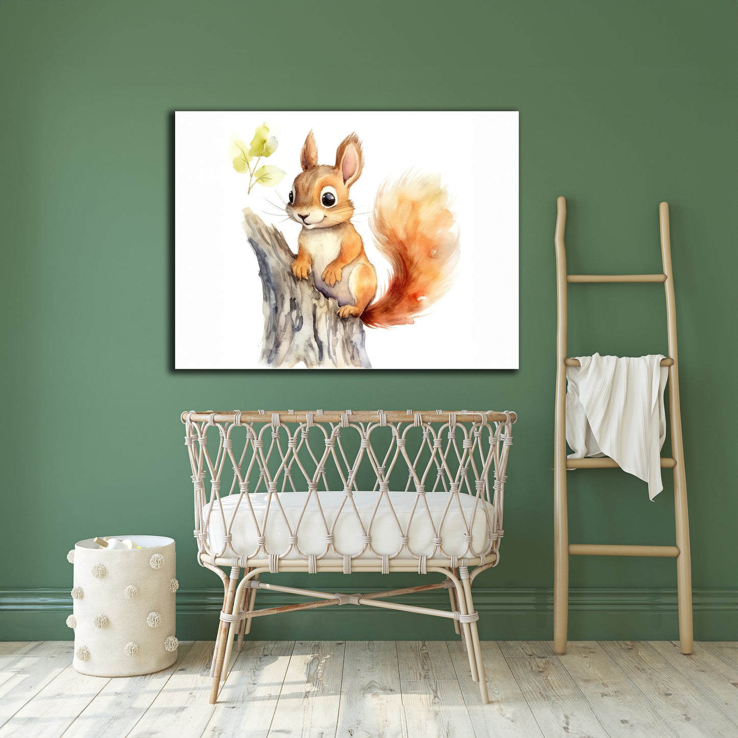 HDF Wandbild Eichhörnchen Kinderzimmer