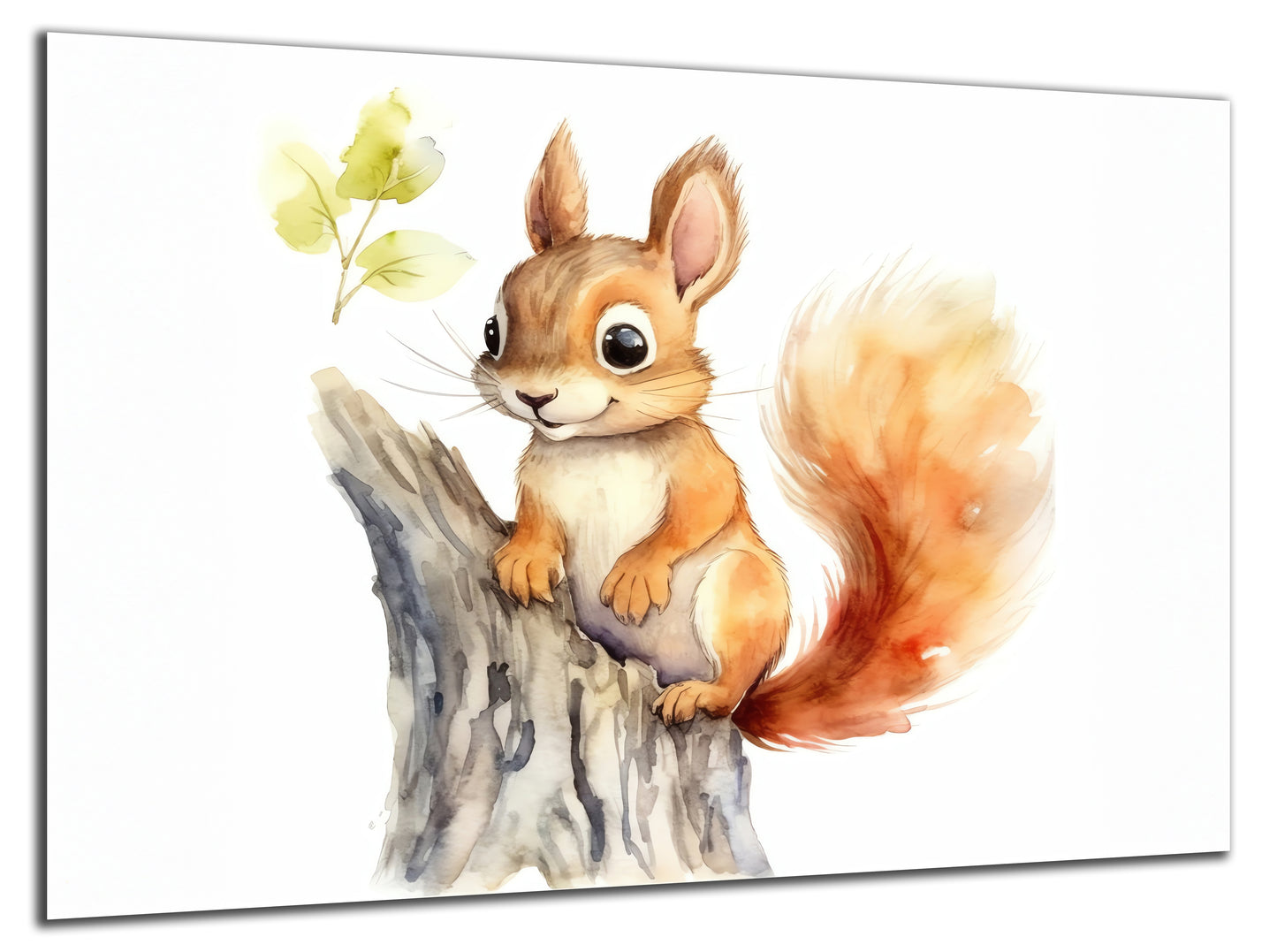 HDF Wandbild Eichhörnchen Kinderzimmer