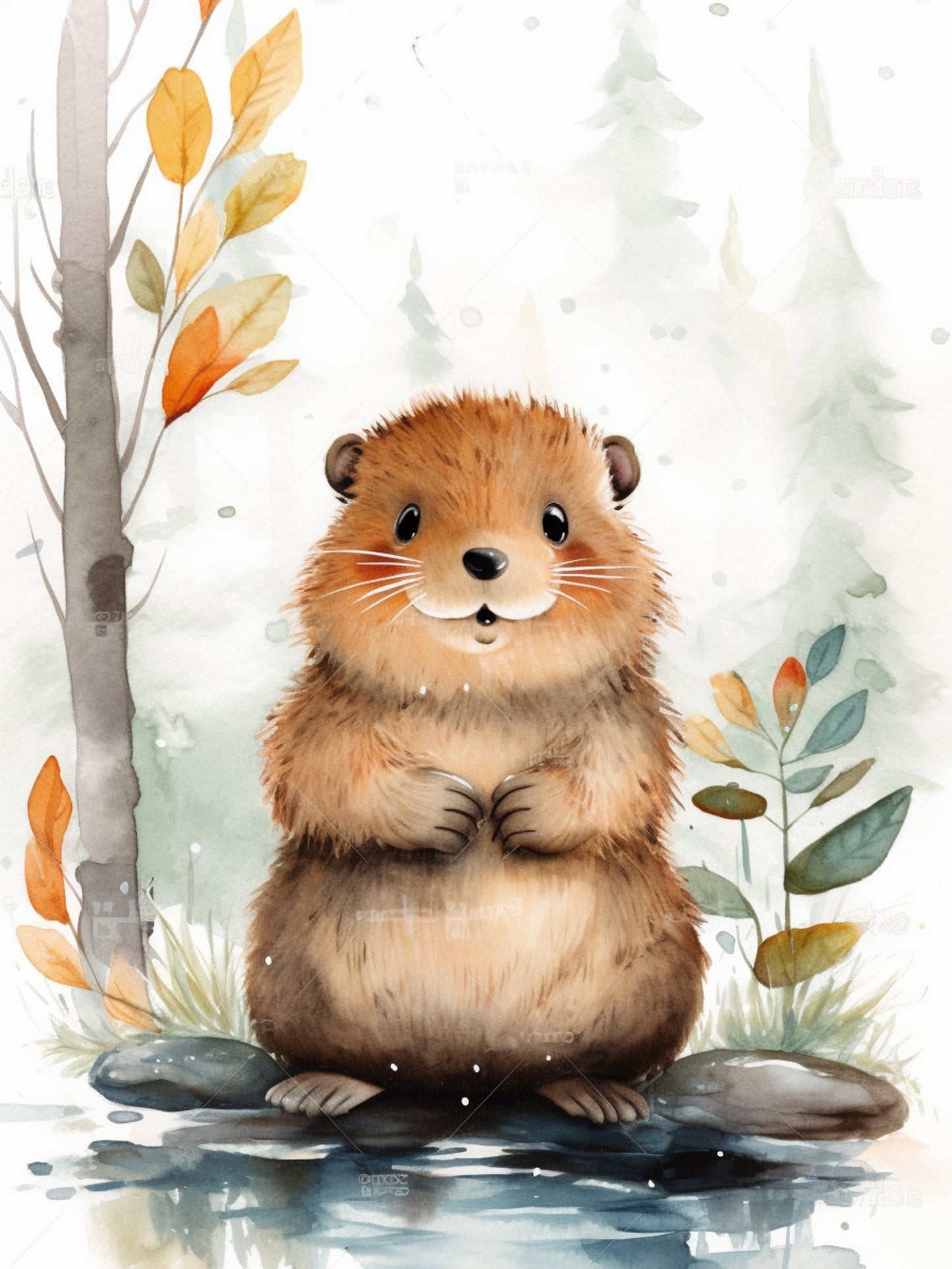 HDF Wandbild Eichhörnchen Kinderzimmer
