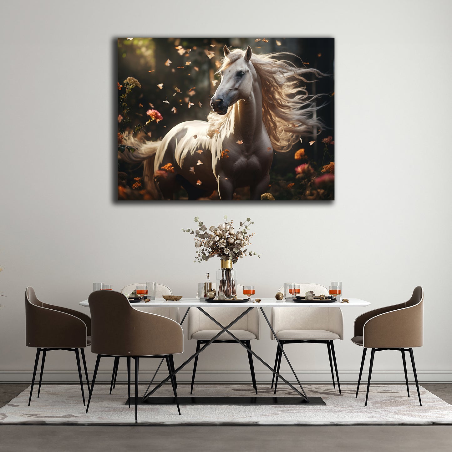 HDF Wandbild Pferde