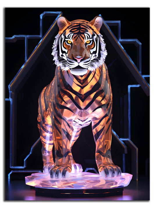 HDF Wandbild Neon Tiere