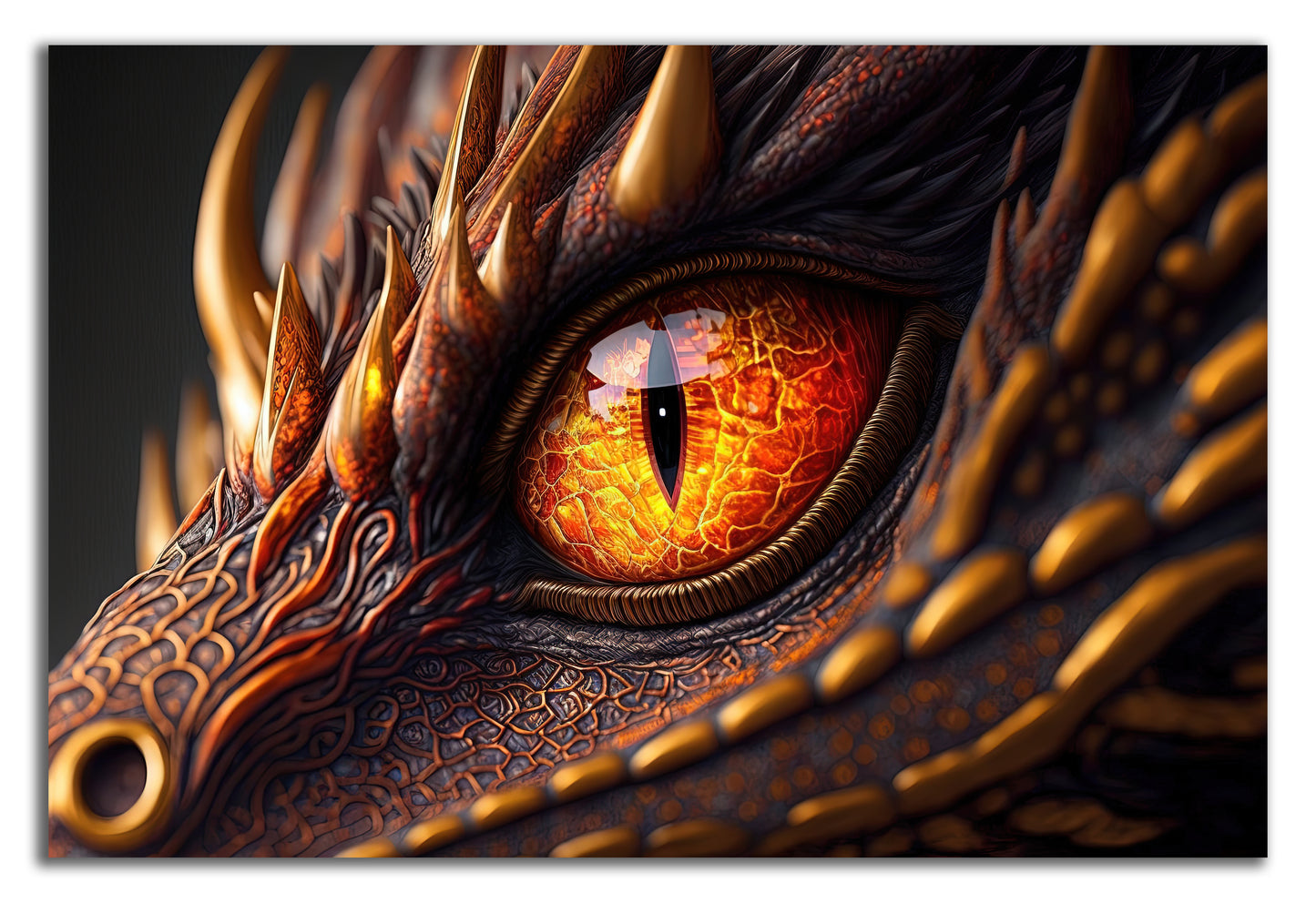 HDF Wandbild Ritter und Drachen