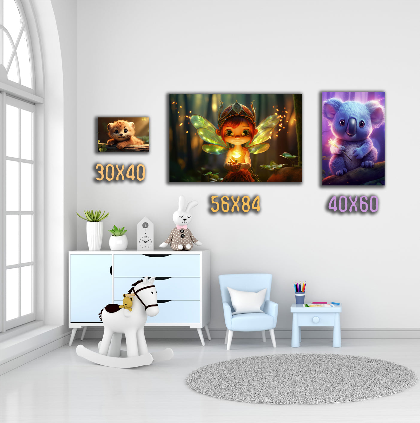 HDF Wandbild Eichhörnchen Kinderzimmer